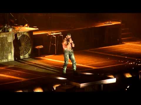 Rammstein @ MEN Arena 01/03/12 - Amerika and Ich Will