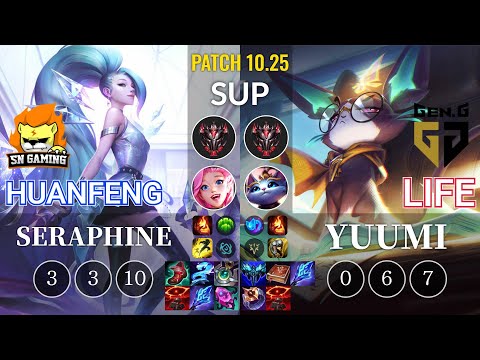 SN huanfeng Seraphine vs GEN Life Yuumi Sup - KR Patch 10.25