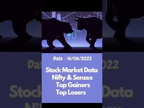 Stock Market Data - 16/06/2022 | Top Gainers and Top Losers Today | Share Market News