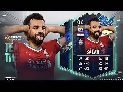 FIFA 21: MOHAMED SALAH 96 TOTS PLAYER REVIEW I FIFA 21 ULTIMATE TEAM