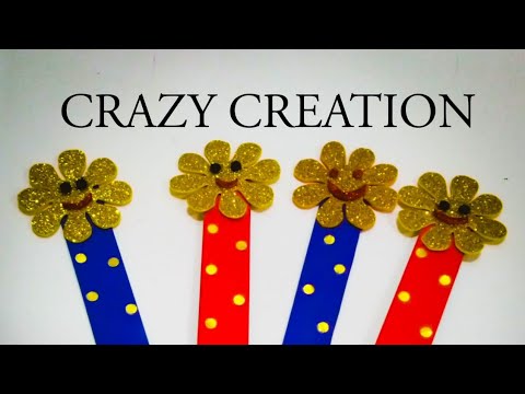 DIY | How to make beautiful bookmarks for children | CRAZY CREATION | ART GALLERY