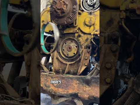 How to Remove Caterpillar Front Main Seal #caterpillar #engine #seal #mechanic