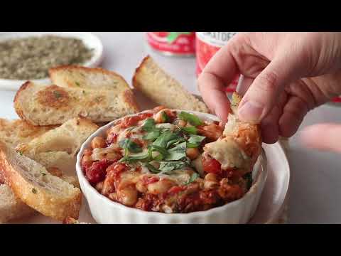 CHEESY WHITE BEAN TOMATO BAKE