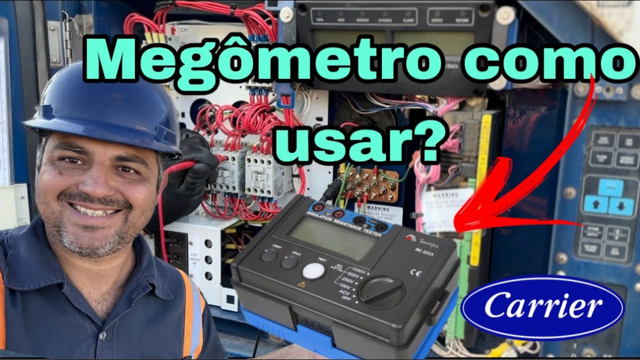 Como usar Megômetro nos Reefers - How to Use a Megger on Reefers #carrier #container #refrigeração