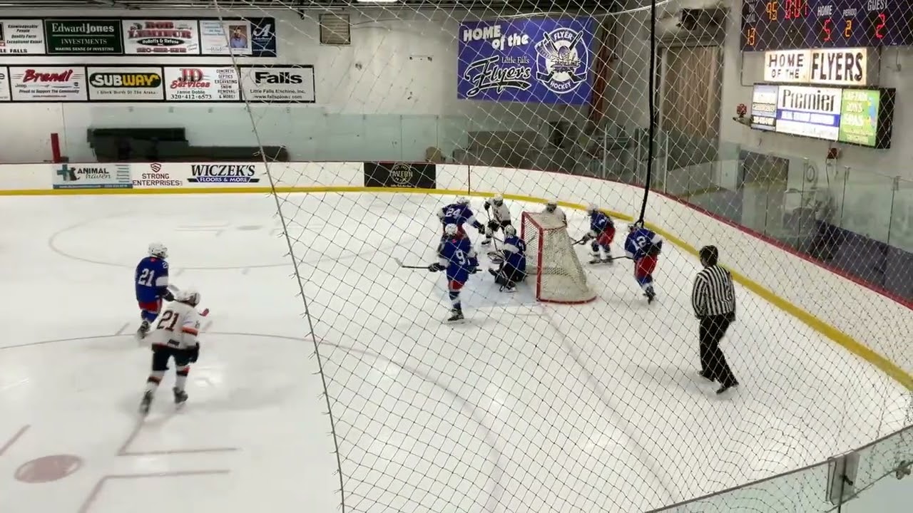 Game 20 Sioux Falls 6-2: Ashton scores a shorty again completing hat trick assisted by Aiden and Jaxsen