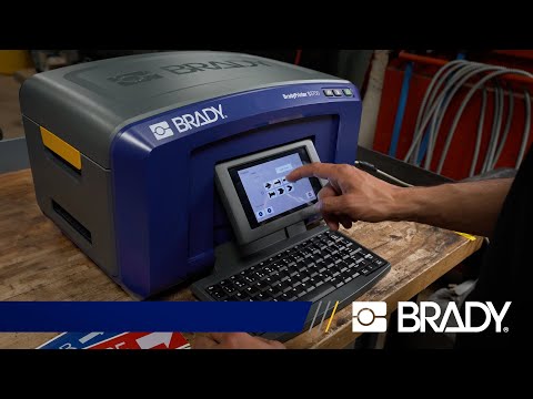 Промышленный принтер этикеток BRADY S3700 видео