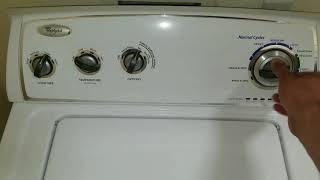 Whirlpool Washer Test/Diagnostic Mode