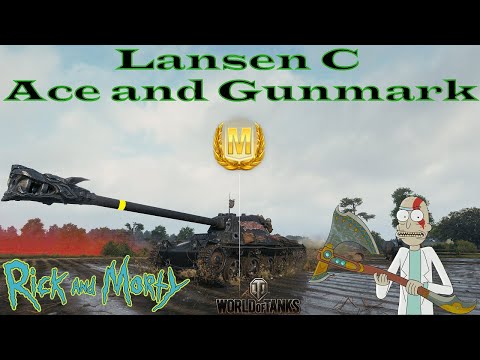 💥RickAndM0rty / Lansen C / Ace Tanker 🏅and Gunmark 🏆/ 4K DMG 💢/ World of Tanks