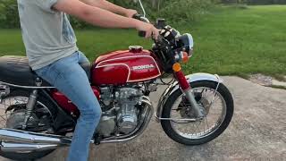 1973 Honda CB350F Riding Video