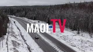Trafik med skyltar mot Sundsvall