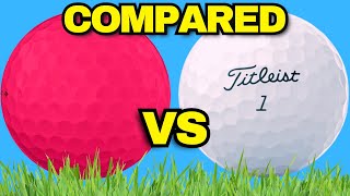 The REALITY of A Lady Golf Ball vs Titleist Pro V1 Golf Balls!