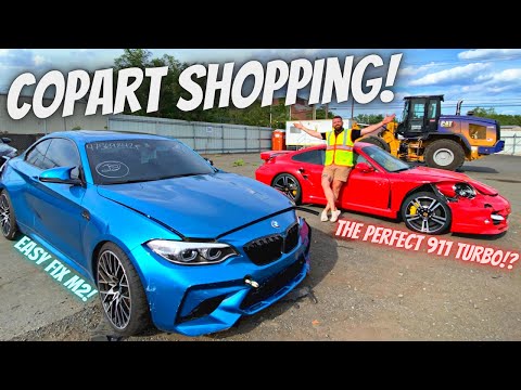 Buying CHEAP Sports Cars At Copart SALVAGE AUCTION | Dream 911 Turbo!?