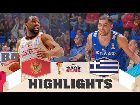 Montenegro 🇲🇪 v Greece 🇬🇷 | Highlights | FIBA Basketball World Cup 2027 European Qualifiers