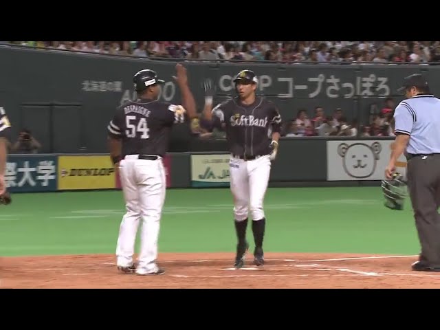 【4回表】ホークス・福田 3号3ランホームラン!! 2017/8/31 F-H