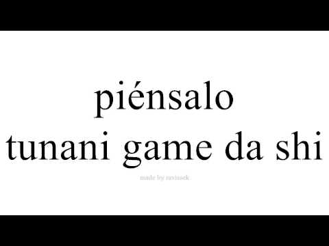 koyi Spanish   tunani game da shi