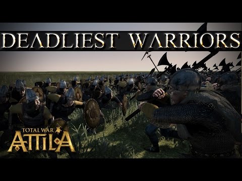 Total War Attila's Deadliest Warriors - Viking Huscarls vs Hun Chosen Uar Warriors