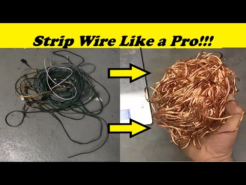 Learn to Strip Wire Like a Pro - Stripping and Melting Insulated Wire - Trash to Treasure