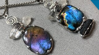 Spectrolite Soft Solder Necklaces