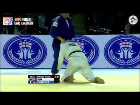 Judo Grand Prix Tbilisi 2015 Bronze -48kg KIM Sol Mi (PRK) vs. CLIMENCE Aurore (FRA)