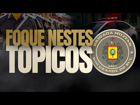 QUAIS ASSUNTOS ESTUDAR DE CADA MATÉRIA | CONCURSO SOLDADO BRIGADA MILITAR RIO GRANDE DO SUL