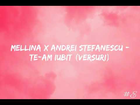 Mellina X Andrei Stefanescu - Te-am iubit (Versuri)