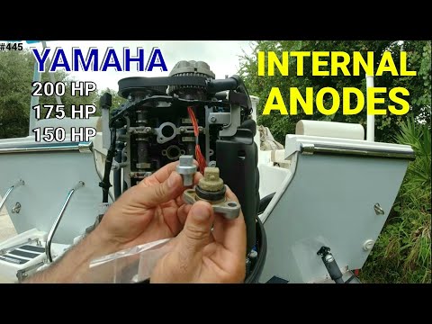 Internal Anodes on a YAMAHA Outboard 200,175,150 DIY Replacing on my Crooked PilotHouse Boat