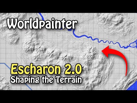 ModEschar Plays - Worldpainter - Season 2 Escahron Map (Part 1) - Sculpting the Terrain [Minecraft Livesteam]