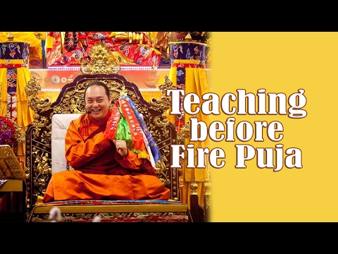 English teaching on 21 Jan 2017 - Teaching before Fire Puja