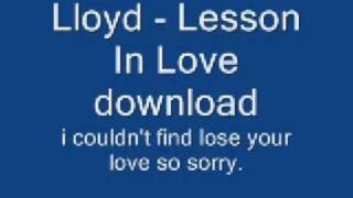 Lloyd lesson in love