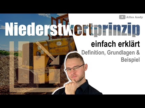 Niederstwertprinzip leicht erklärt mit Beispiel