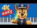 PAW Patrol Theme Song Slow Easy Piano Beginner Tutorial