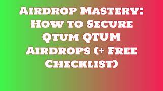 Claim Free Qtum QTUM Airdrop  | Learn How to Swap or Sell Qtum QTUM Airdrop