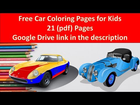 Free Car Coloring Pages for Your Kids