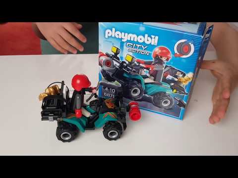 Unboxing Playmobil-6879- Le quad avec treuil et le bandit
