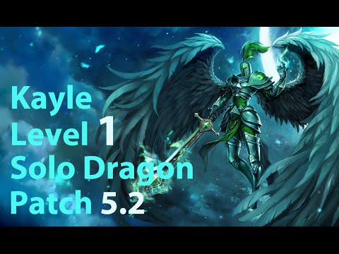 League of Legends: Kayle Level 1 Solo Dragon Season 5 (Patch 5.2)