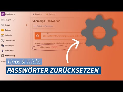 Als Lehrkraft das IServ-Passwort von Schüler(innen) zurücksetzen
