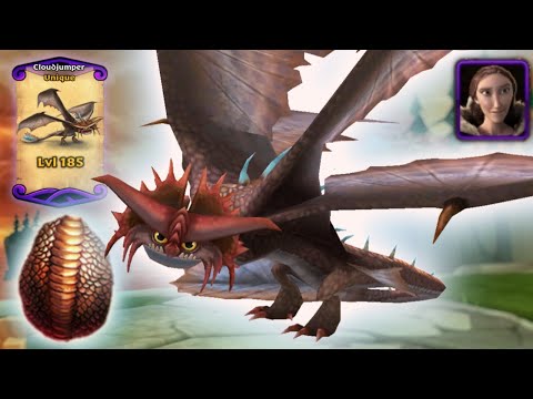 CLOUDJUMPER — Valka's Unique Stormcutter Max Level 185 Titan Mode Showcase | Dragons: Rise of Berk