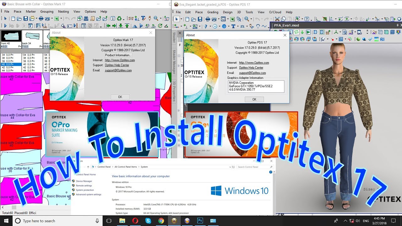 Optitex 17 For Windows 10 !! Full Tutorial 100% Working !!