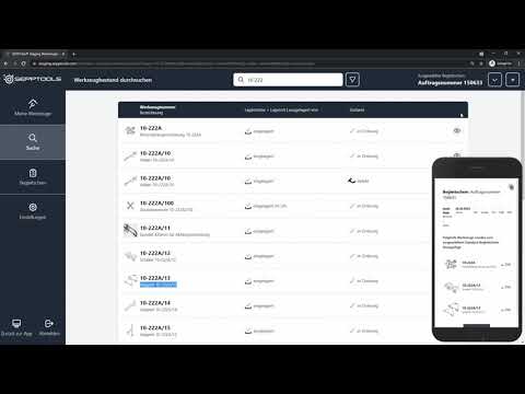 SEPP.One® - Die Techniker-Ansicht: optimiert für kleine Bildschirme