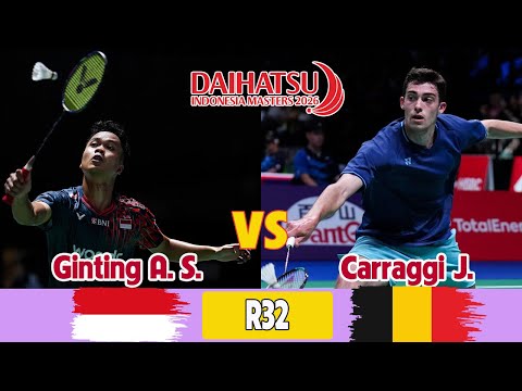 Anthony Sinisuka GINTING (INA) vs Julien CARRAGGI (BEL) R32 MS DAIHATSU Indonesia Masters 2026