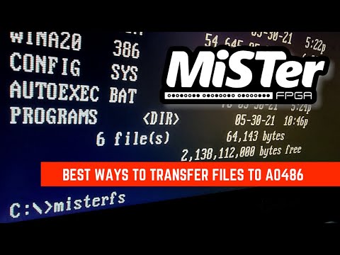 Easily copy files to the MiSTer AO486 core using MISTERFS
