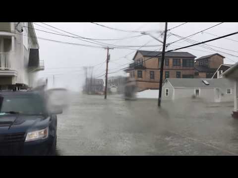 Nor'easter Scituate MA 3/2/2018 - 11:47 am Jericho Road/Ocean Drive