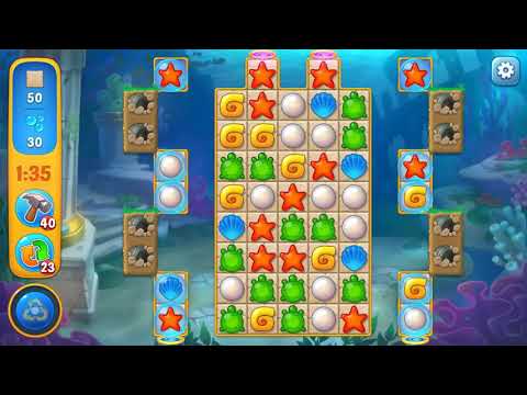 Fishdom level 1235 Gameplay (iOS Android)