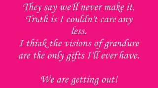 Madina lake - lets get outta here (lyrics on screen)
