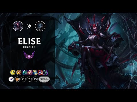 Elise Jungle vs Kindred - KR Master Patch 13.12
