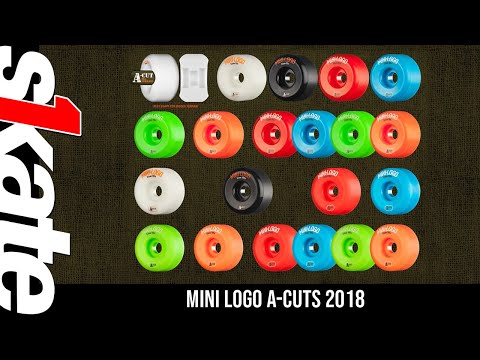 Mini Logo Skateboard Wheels A-cut 56mm 101A Orange 4pk