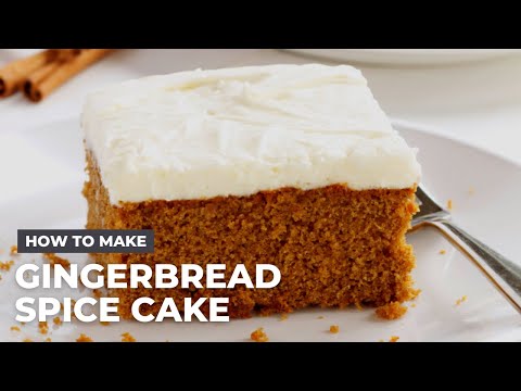 How to Make Gingerbread Spice Cake with Cream Cheese Frosting - Christmas Dessert