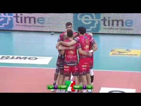 Superlega A1: Highlights. Calzedonia Verona -Sir Safety Perugia 2-3