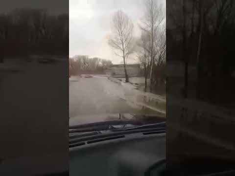 Автомобиль "Лада Приора" унесла река в Казахстане