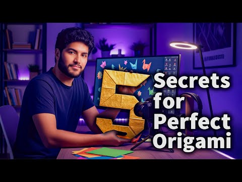 Origami Basics Lesson 1 Folding mountains and valleys